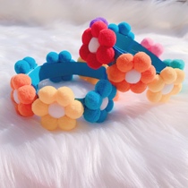 Kitty Collar Cute Hand Woven Photo Net Red Adornment Small Pet Teddy Pooch Enclosure Neck Ornaments