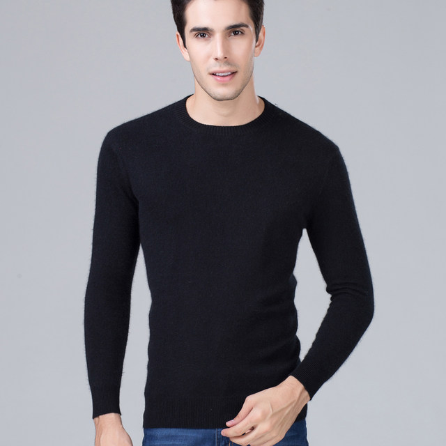ເສື້ອຢືດ Cardigan ຂອງຜູ້ຊາຍ ເສື້ອຢືດຄໍມົນ ວ່າງລະດູໃບໄມ້ປົ່ງ ແລະ ລະດູຫນາວ ຫນາແຫນ້ນ ອຸ່ນ cashmere sweater ຜູ້ຊາຍ ຄໍ v-neck ບາດເຈັບແລະ sweater ຕ່ໍາສຸດ