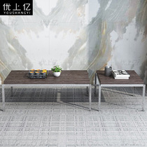 Office coffee table Office sofa Coffee table combination Business negotiation reception Single-layer wooden face Long small large