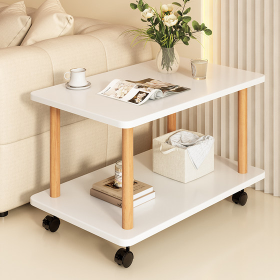 Living room with pulleys with movable sofa side several household living room small coffee table creamy style bedside table lazy people watching drama snack table
Living room with pulleys with movable sofa side several household living room small coffee table creamy style bedside table lazy people watching drama snack table