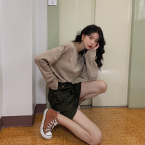 Fan Zhiqiao early autumn long-sleeved striped t-shirt womens 2019 new loose thin top western-style bottoming shirt ins tide