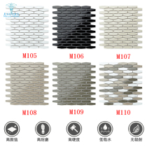 Nordic Ceramic Mosaic Strip Diamond Lantern Stereo Full Tile Toilet Kitchen Toilet Background Wall Tile