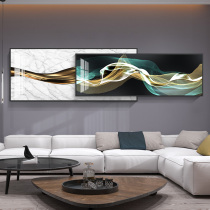 Jinxian modern simple large sofa behind the hanging painting light luxury living room decoration painting industrial style abstract atmosphere