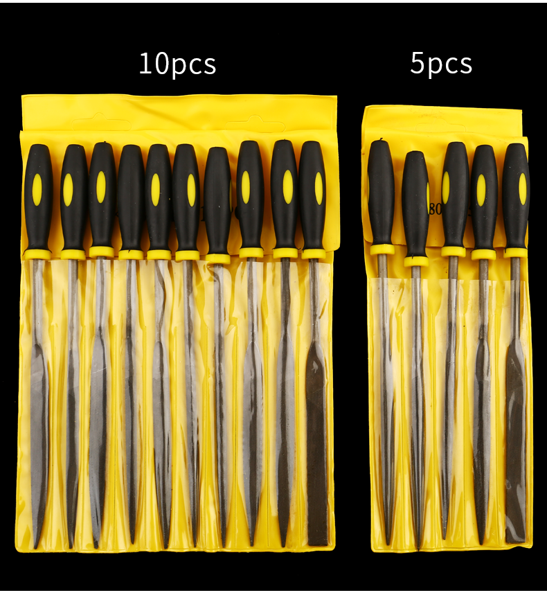 锉刀小什锦锉钢锉金属小挫刀套装三角子半圆木锉木工硬木打磨工具