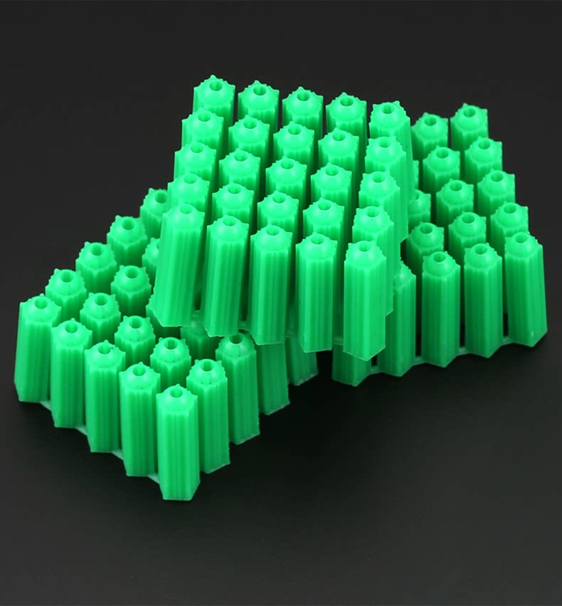 塑料膨胀管6 8mm涨塞胀塞胶塞自攻螺丝螺栓胀塞胀栓膨胀 塞胶粒