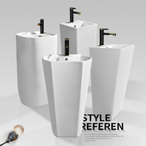 Column washbasin sink sink basin integrated floor standing basin balcony ceramic sink