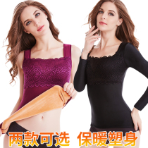 Winter thermal underwear women wear thickened Dega velvet self-heating seamless autumn clothing single piece cold coat base shirt