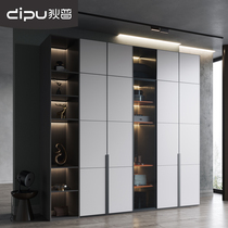 Dippe modern minimalist wardrobe home bedroom cabinet Nordic locker glass economy Italian wardrobe