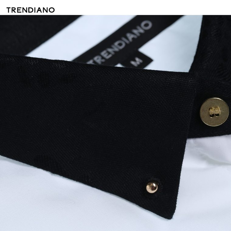 【多件多折】TRENDIANO休闲棉质拼接短袖衬衫3152010830