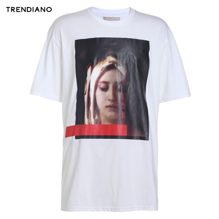 【多件多折】TRENDIANO纯棉印花圆领短袖T恤3152021420