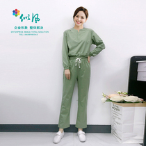 Like the wind nurse dress long sleeved female split suit mouth emergency dental beauty surgeons work suit