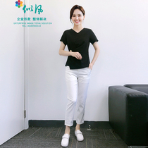 Korean beautician work clothes suit Summer hotel foot bath beauty salon front desk customer service shopping guide Medical beauty clothing women