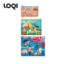 Germany LOQI city series trend classification finishing easy storage travel makeup wash bag anti-splashing three-piece set