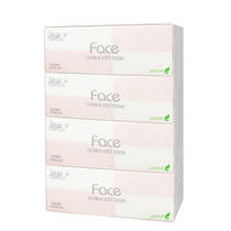 Jie soft drawing paper Face natural fragrance hard box can wet water paper Face towel 3 layers 106 pump 4 boxes full 2 lift