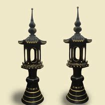 Factory customized Temple outdoor pure copper big oil lamp Temple Taoist temple with Chinese antique cast iron Buddha lamp