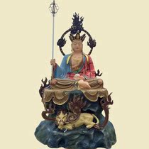 Buddhist temple dedicated to resin land The king sits in the world and listens to the god beasts pure bronze color plotzes like the Great Divine supply