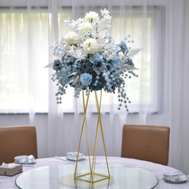 Wedding props simulation flower hotel table flower electroplating flower Wedding hall KTV decoration shopping mall window photography ornaments