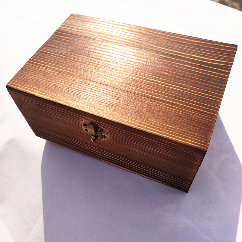 长方形翻盖木盒 大号木盒 松木盒 木盒定制定做 实木盒礼品