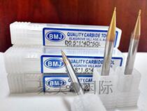 HRC65 degree MICRO diameter milling cutter Tungsten steel milling cutter CNC computer gong knife 0 15MM-0 9 R0 15-R0 4