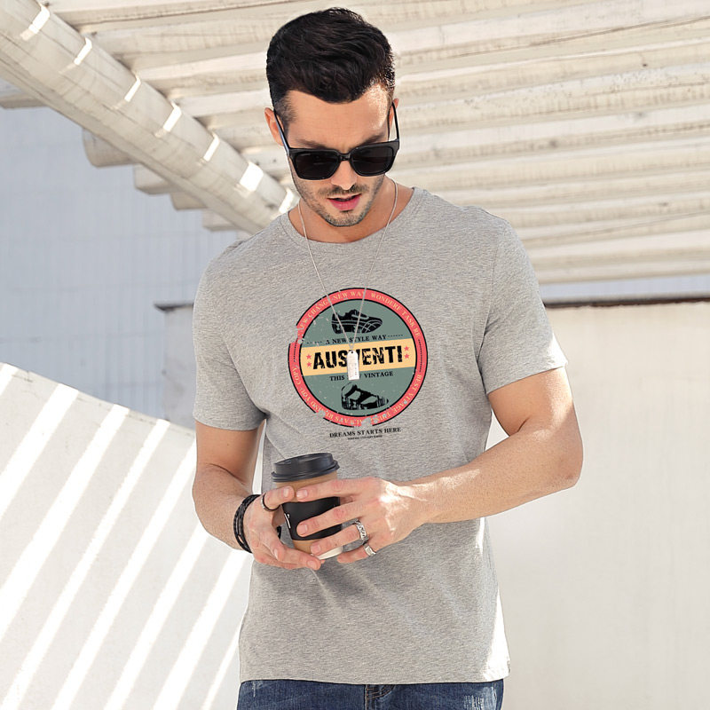 short sleeve men's fashion brand summer loose clothes men's trend half sleeve t-shirt pure cotton t-shirt top bottoming shirt men's wear