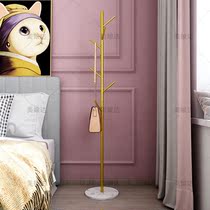 Nordic coat rack marble metal light luxury ins creative home hat rack bedroom floor rack