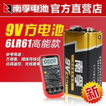 Nanfu 9V battery nine volt 6lr61 alkaline high energy multimeter toy microphone laminated square battery