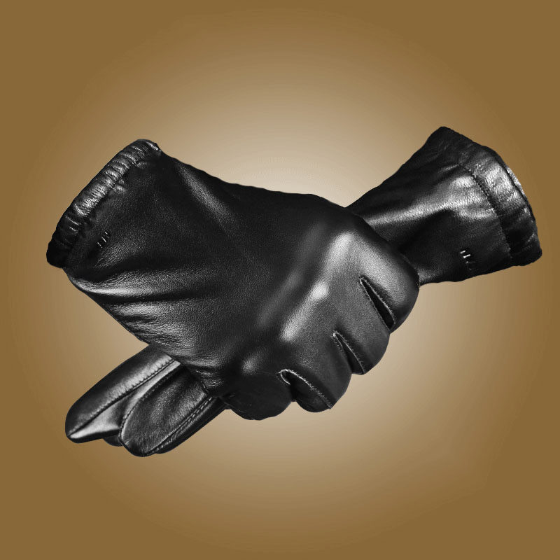 稻草人皮手套女真皮冬季保暖加绒 10元券 券后价  89