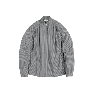 灰色gray shirt striped / 灰色超宽松条纹衬衫