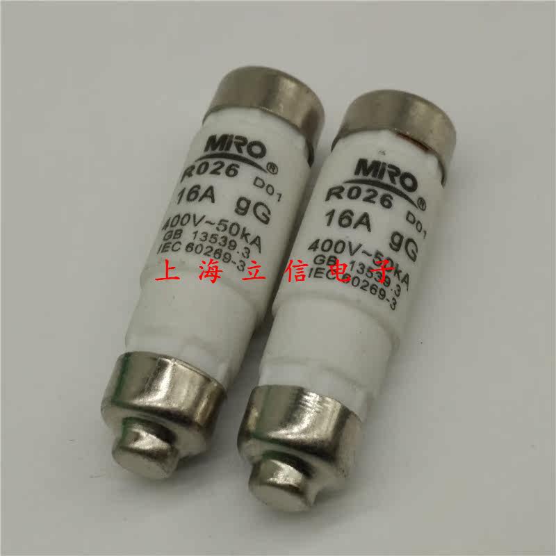 MRO Ming melt spiral ceramic fuse fuse R026 RO26 D01 5SE 16A 380V