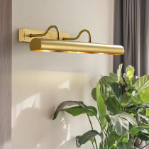 American mirror headlight living room wall photo lamp all copper book room lamp bathroom supplementary light mirror front lamp mirror cabinet lamp