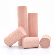 New beech wooden stick round wooden stick DIY handmade model material Solid wood hanging rod length 1 5 meters large round rod