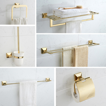 Coming to the bathroom Bathroom Hao Golden Bath Towels Towel Rack Hardware Pendant Bathroom Pendant Package Bathroom SHELF O-STYLE