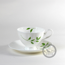 Green leaf bone china coffee cup cappuccino latte cup afternoon tea West tea cup West tea cup