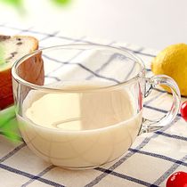 Japanese glass milk breakfast cup creative large Oatmeal cup fruit salad cup soup cup big belly cup water Cup