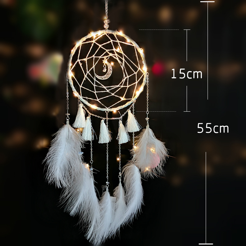 creative girl's dream catcher, wind chime, forest department, diy material, bao gong, main room, ornament, girl decoration, room, ornament