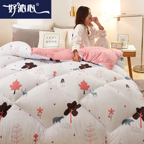 Winter is warm and thickened dormitory single student double quilt Four Seasons universal air conditioning is spring and autumn quilt mattress