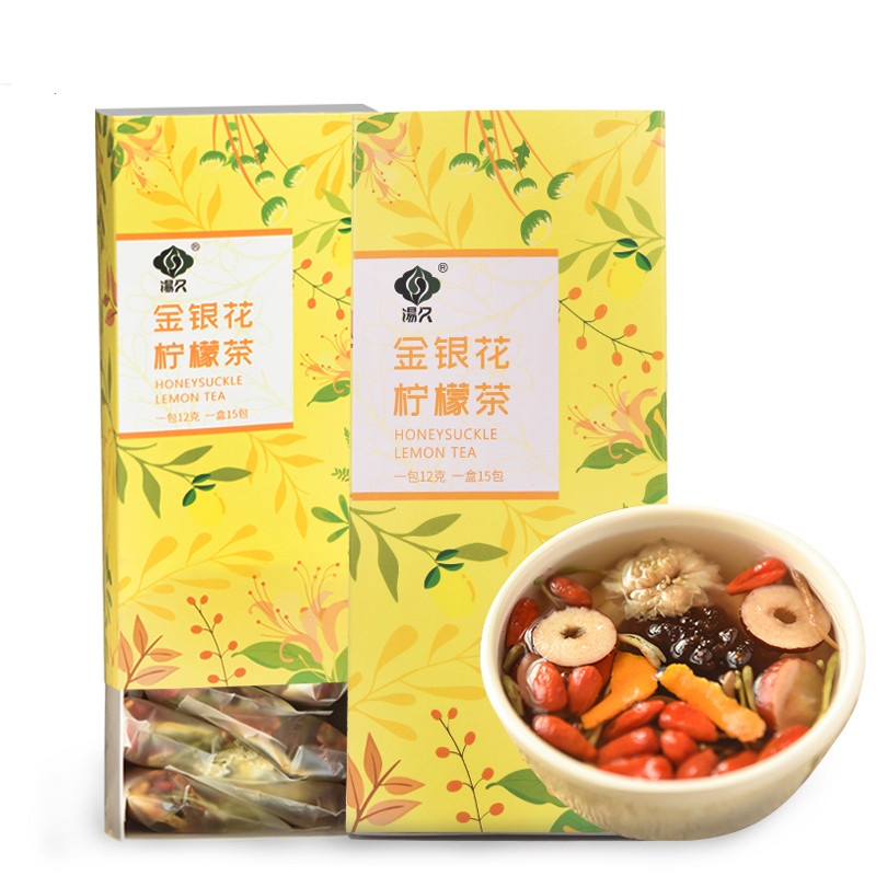 【汤久】金银花柠檬茶多组合花茶