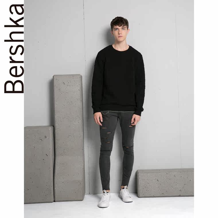 Bershka 超修身九分牛仔裤 05311153