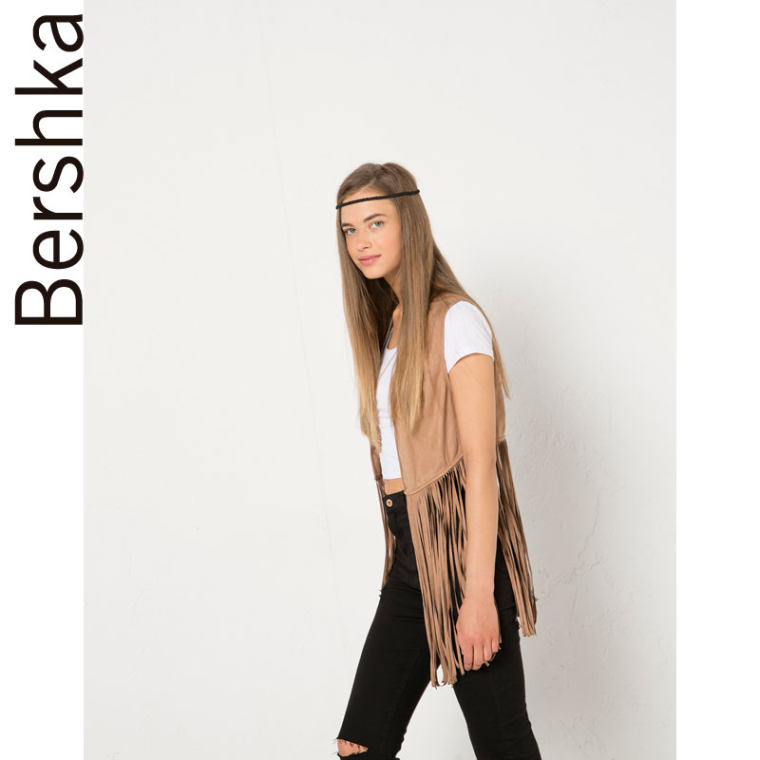 Bershka BSK 短流苏装饰背心 08735310