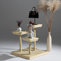 Clothing Store Creativity High And Low Display Desk Shop Window Floor Running Water Table Show Shelf Bag rack Shoe Rack Middle Island Shelf