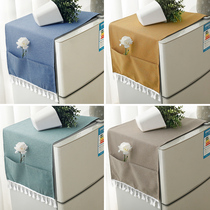 Refrigerator cover towel Washing machine cover cloth Multi-purpose cover towel Single door open door Refrigerator dust cover Microwave oven protective cover