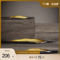 Tao home Dore plantain roll leaf swing pieces India Import brass Living room Home Desktop Creative Decorative Pendulum