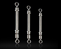 Fishing accessories spring quick pin bullet horizontal lead leather seat hand Rod connector wire connection buckle