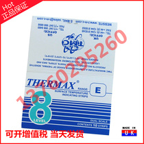 British imported THERMAX temperature thermal test paper 8 grid E temperature indicator sticker label temperature patch test piece 9 TMC