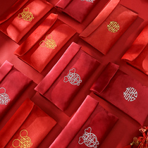 Red Envelope 2021 New Marriage Special Leifeng High-end Personality Creative Fabric Wan Yuan Change Red Bag Bag