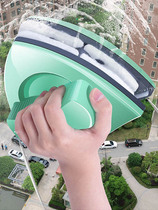 Glass window wipe artifact household professional cleaning double-sided tall building hollow double-layer tool scraper cleaner