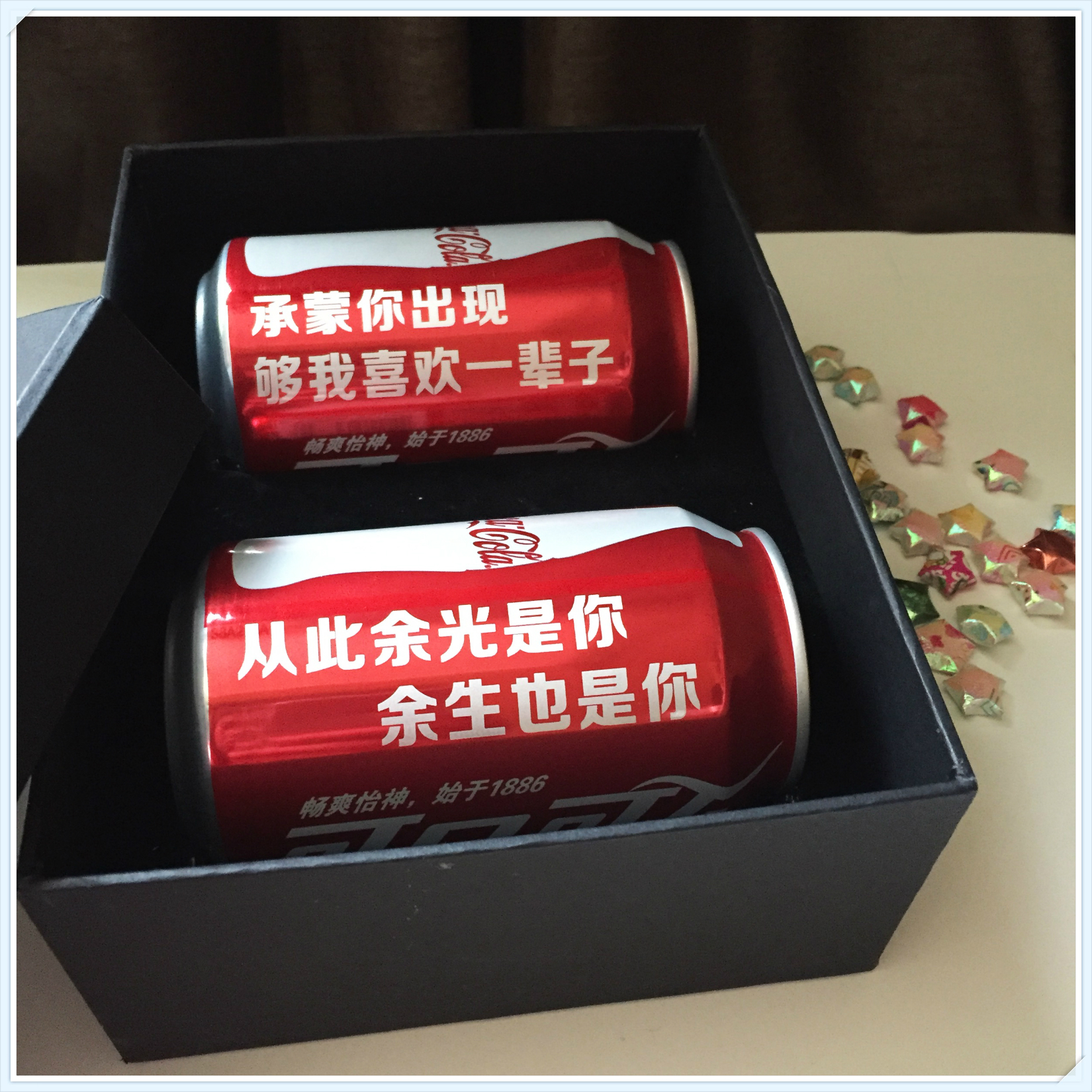 可口可乐易拉罐装听装可乐定制百事可乐 2罐套装520礼物抖音推荐_7折