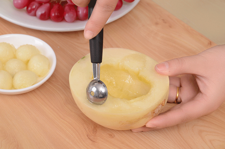 不锈钢西瓜挖球器 果球勺 冰淇淋挖球勺 多功能水果挖勺工具