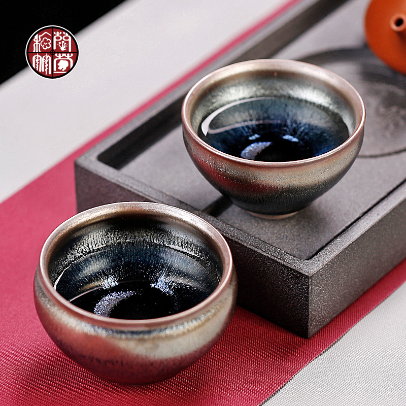 By patterns jianyang undressed ore checking silver nano built one master personal kung fu tea cup, single glass ceramic cups