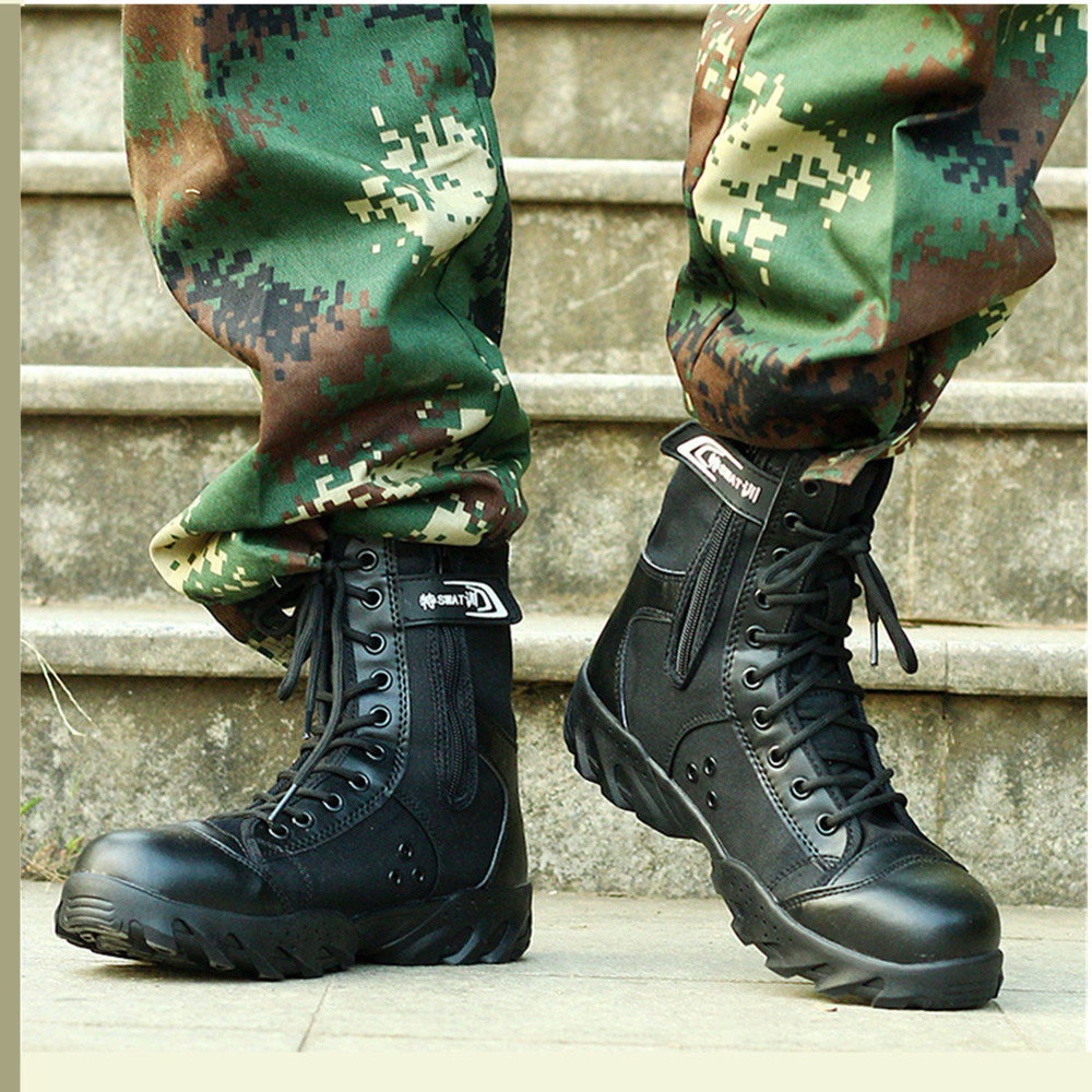 夏季耐磨超轻作战靴 军迷陆战鞋高帮透气战术靴沙漠靴军靴男